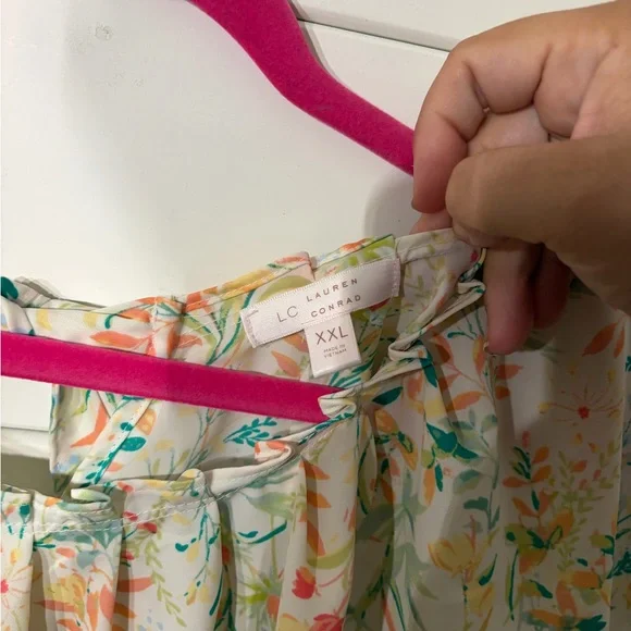 LC Lauren Conrad Floral Blouse - Multicolor - Picture 3 of 3